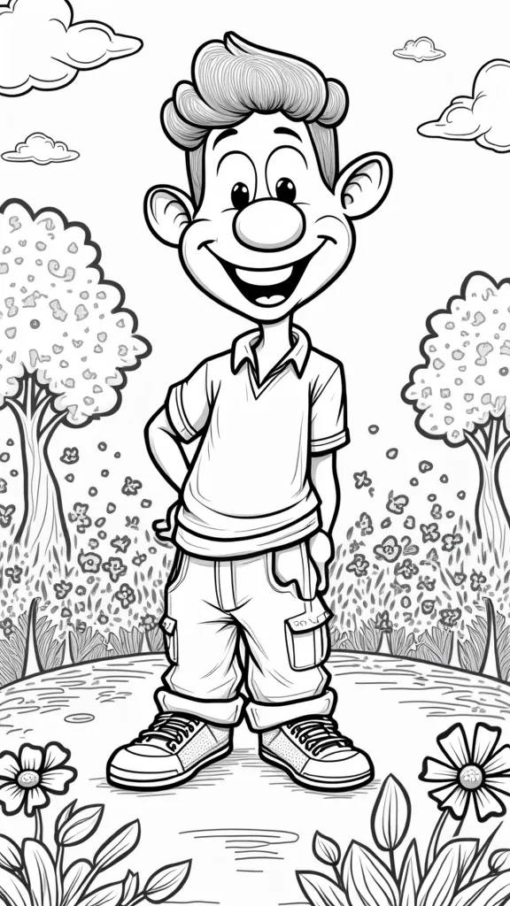 coloring page of paul